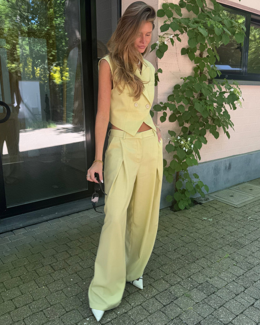 2-delige set GEEL