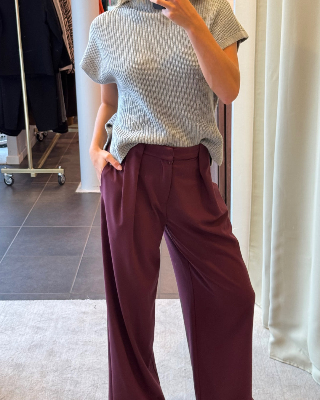 broek met bandplooi