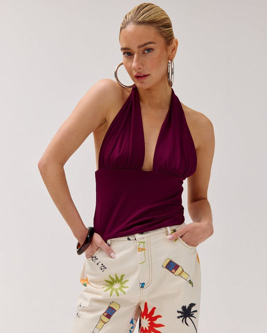 Morris top - cassis