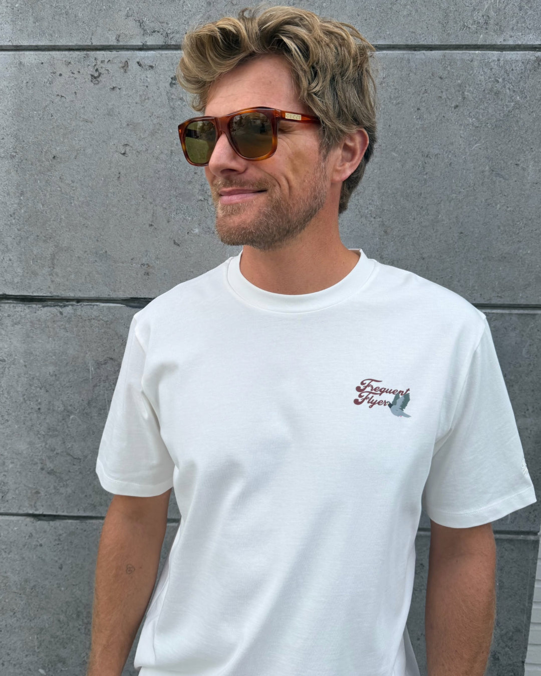 T-shirt ANTWRP - Off white frequent flyer