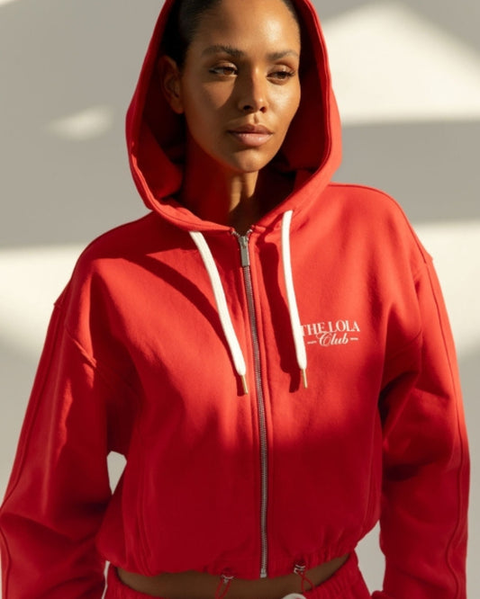 Ruby zip hoodie rood