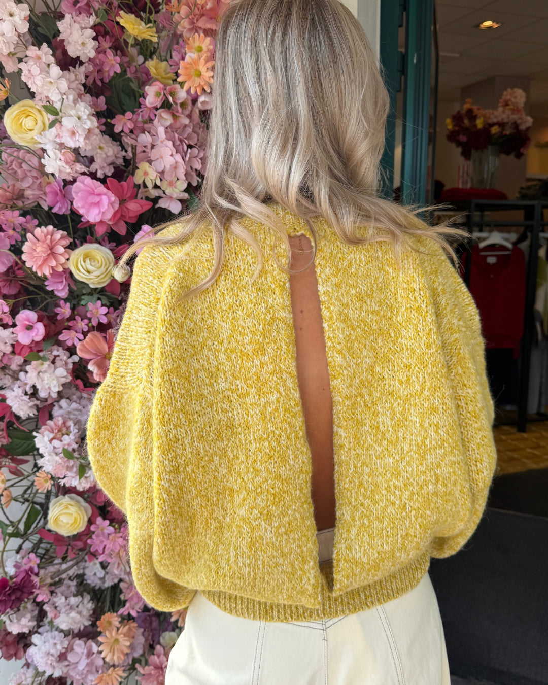 Pull met rugdecoletté - sun
