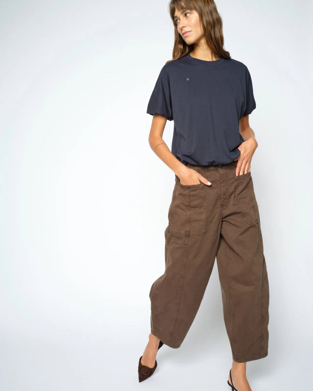 Rosy jeans dark brown