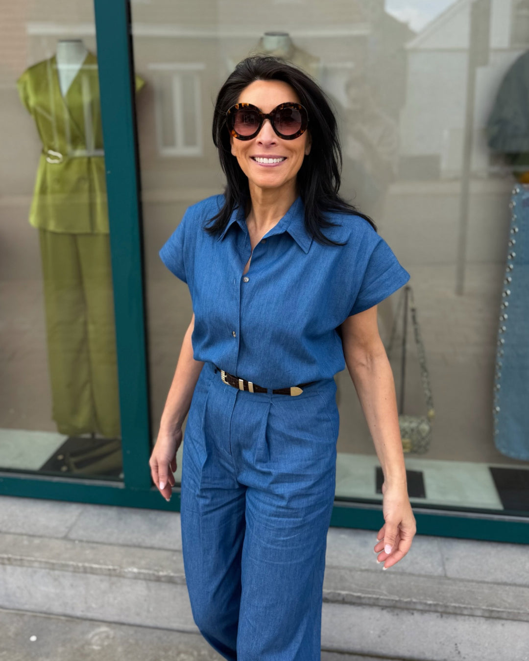 Hemd denim look