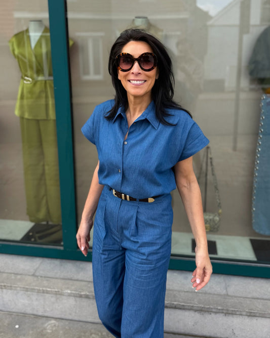 Hemd denim look