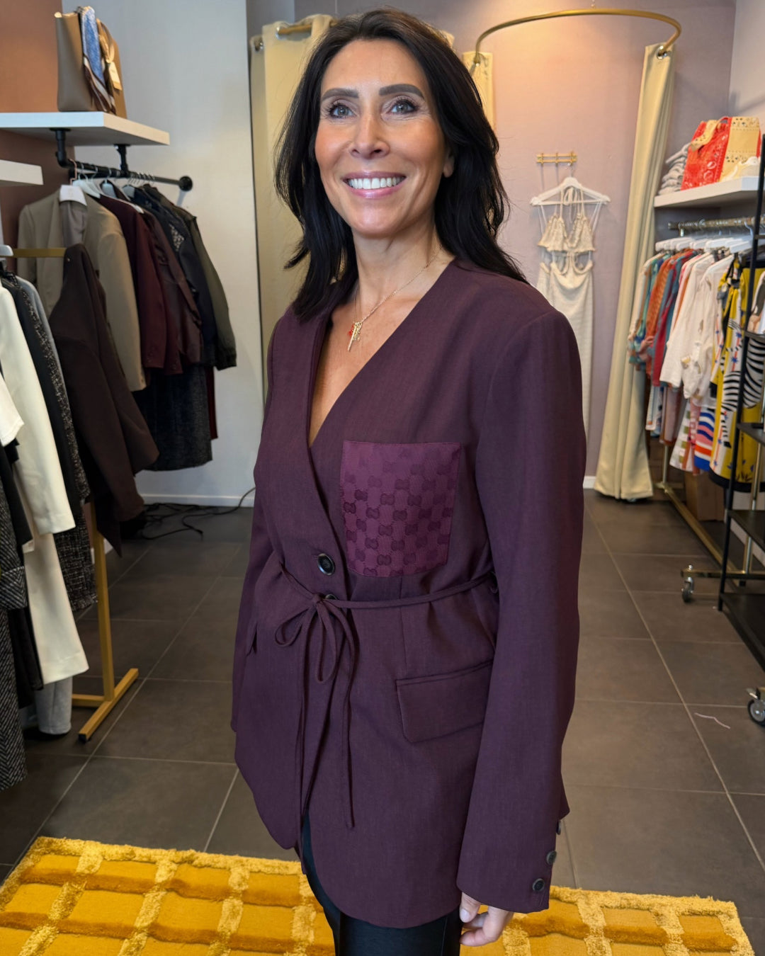 Statement blazer - bordeaux gucci