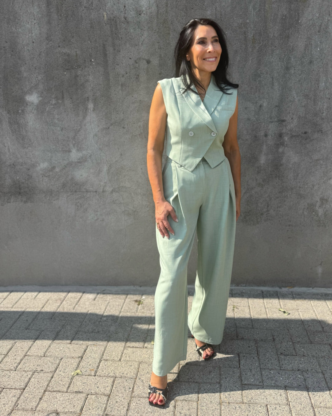 2-delige set MINT GROEN