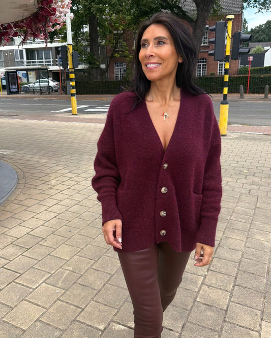 Juuls cardigan burgundy