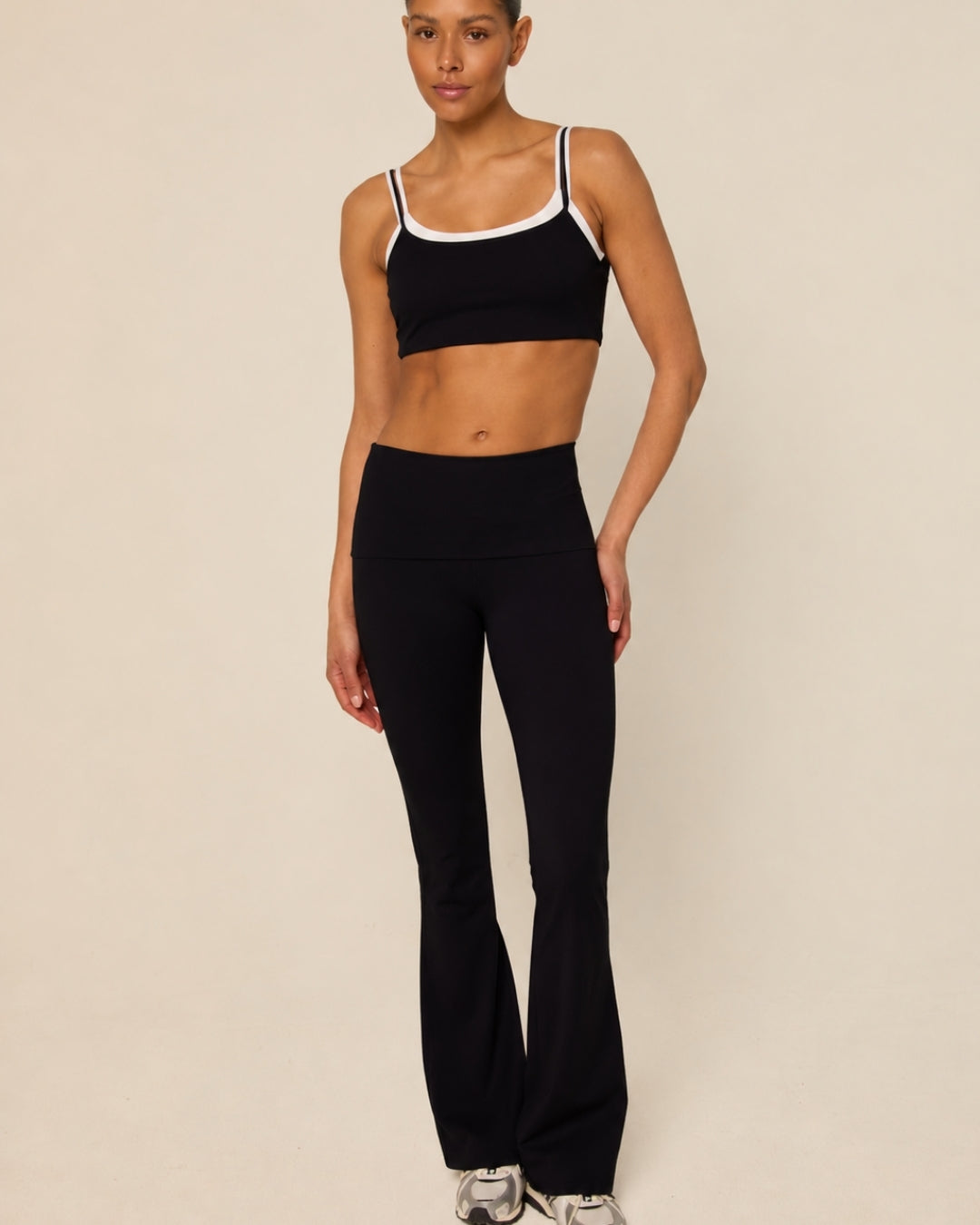 Bruna flared legging - black