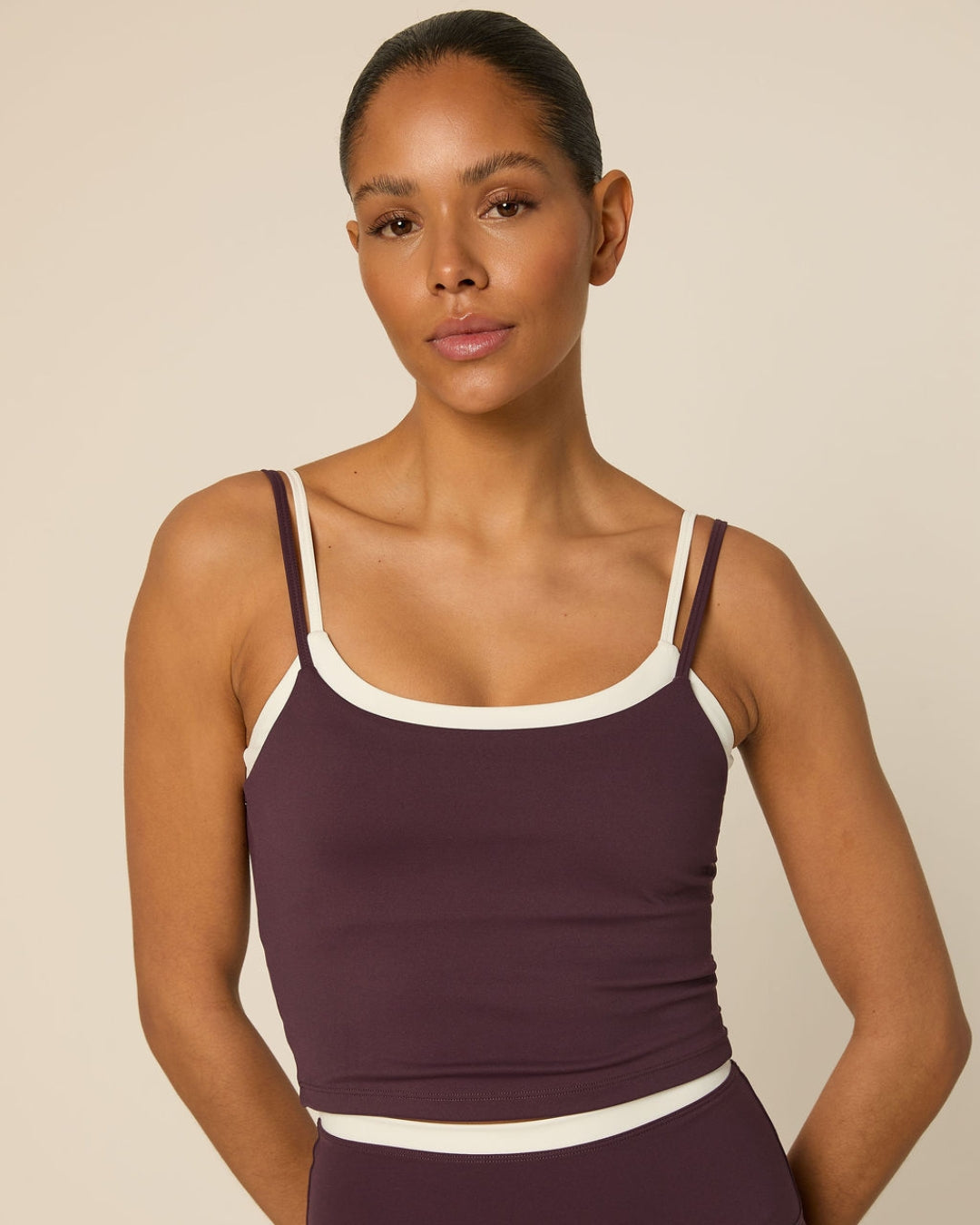 Bruna top - mulberry wine