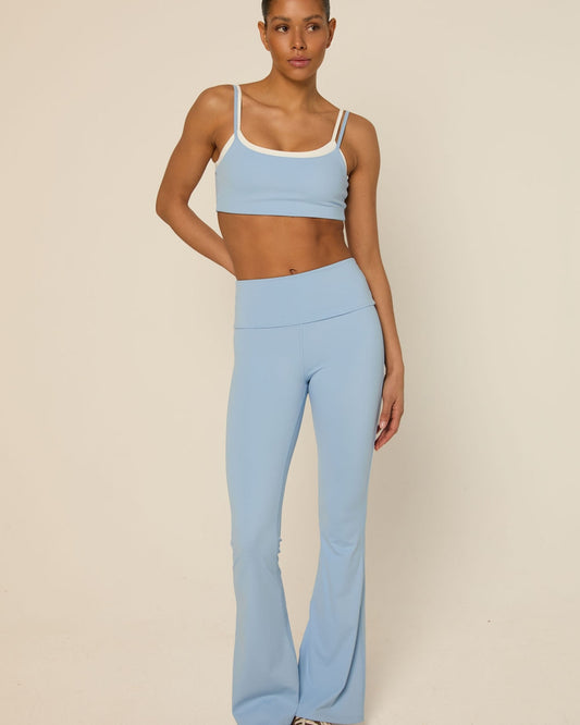 Bruna flared legging - icy blue