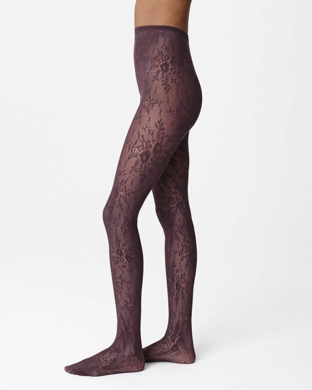 Rosa lace Tights - huckleberry