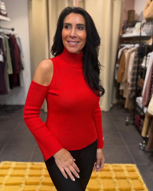 Anne top burning red