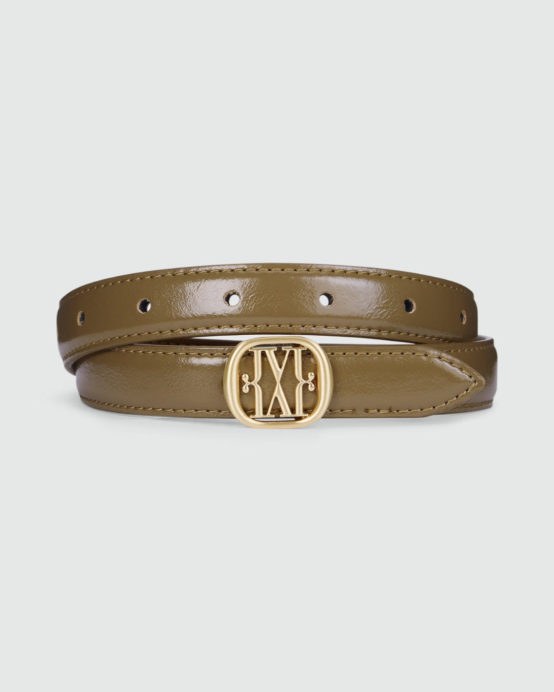 Dorissa reversible riem khaki-creme
