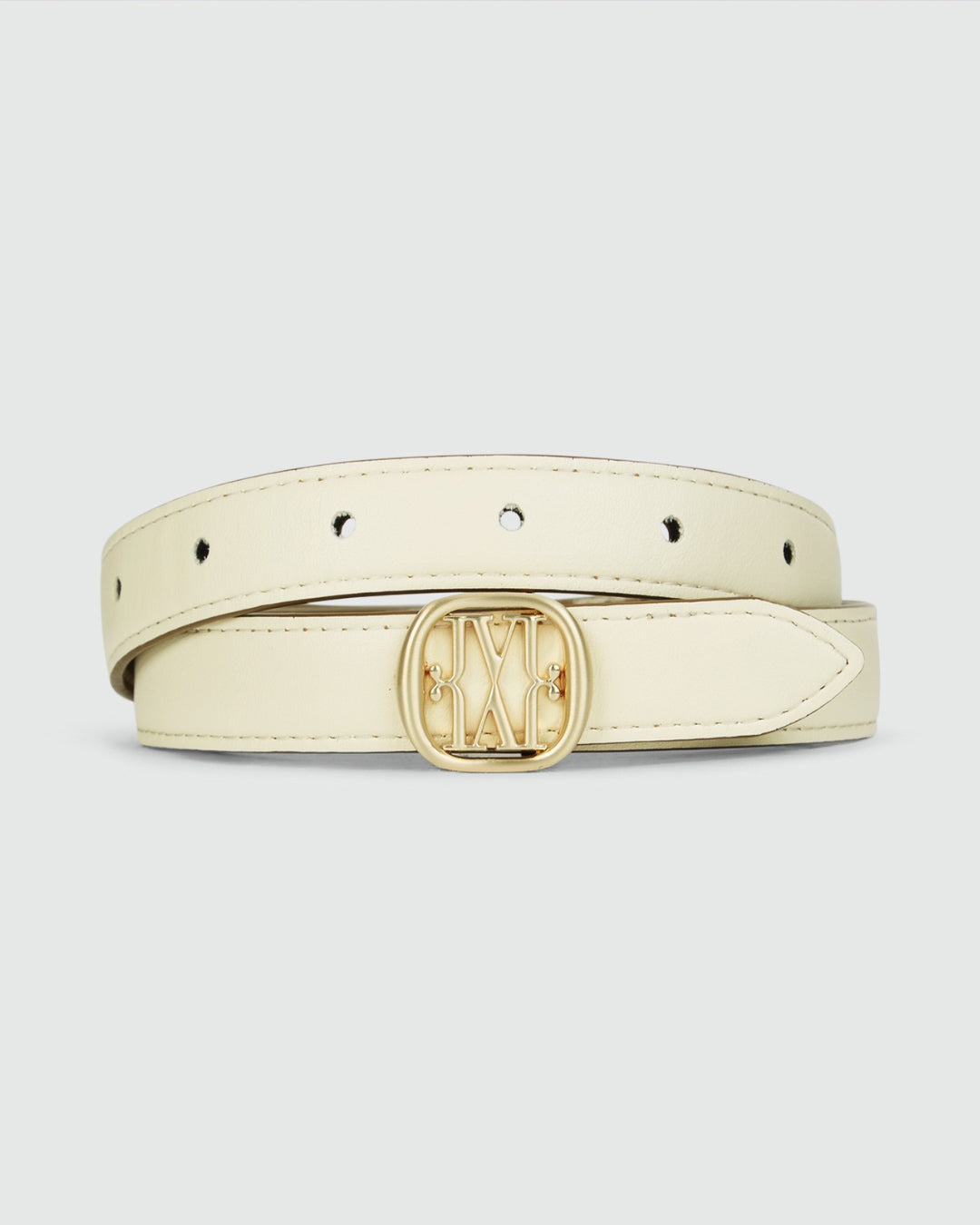 Dorissa reversible riem khaki-creme