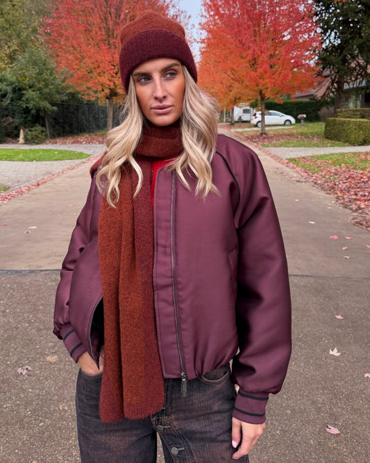 Gstaad beanie Rusty-Burgundy