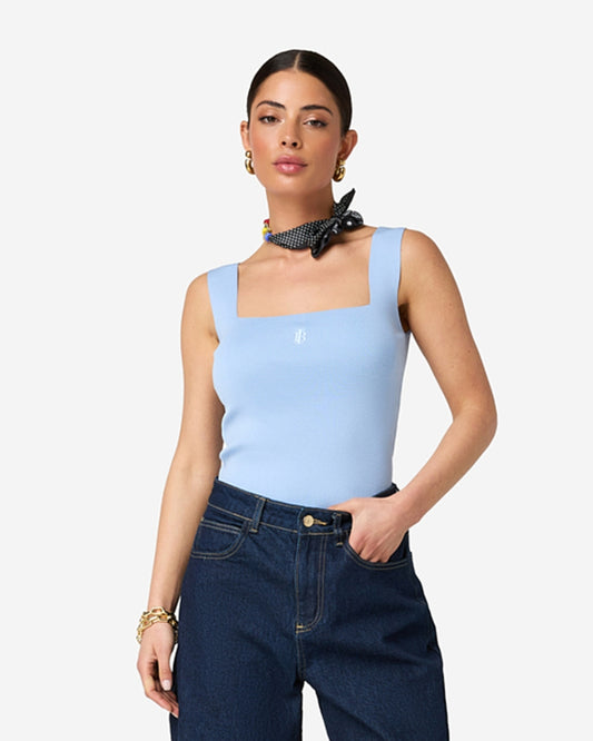 Kara top - Canal blue