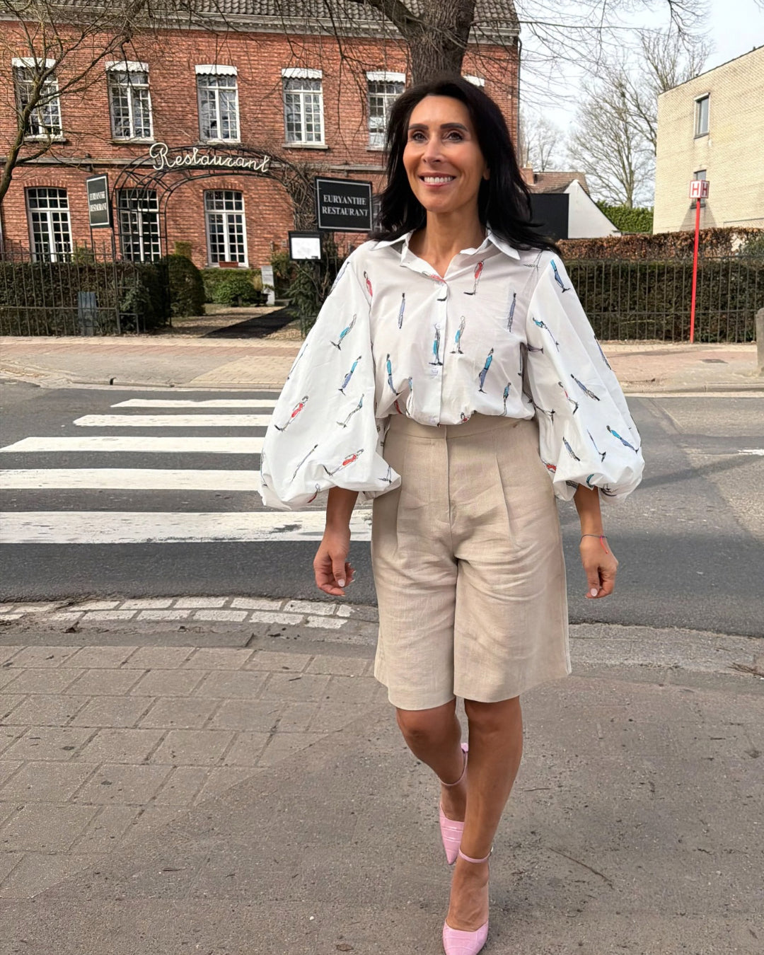 Blouse met ballonmouw