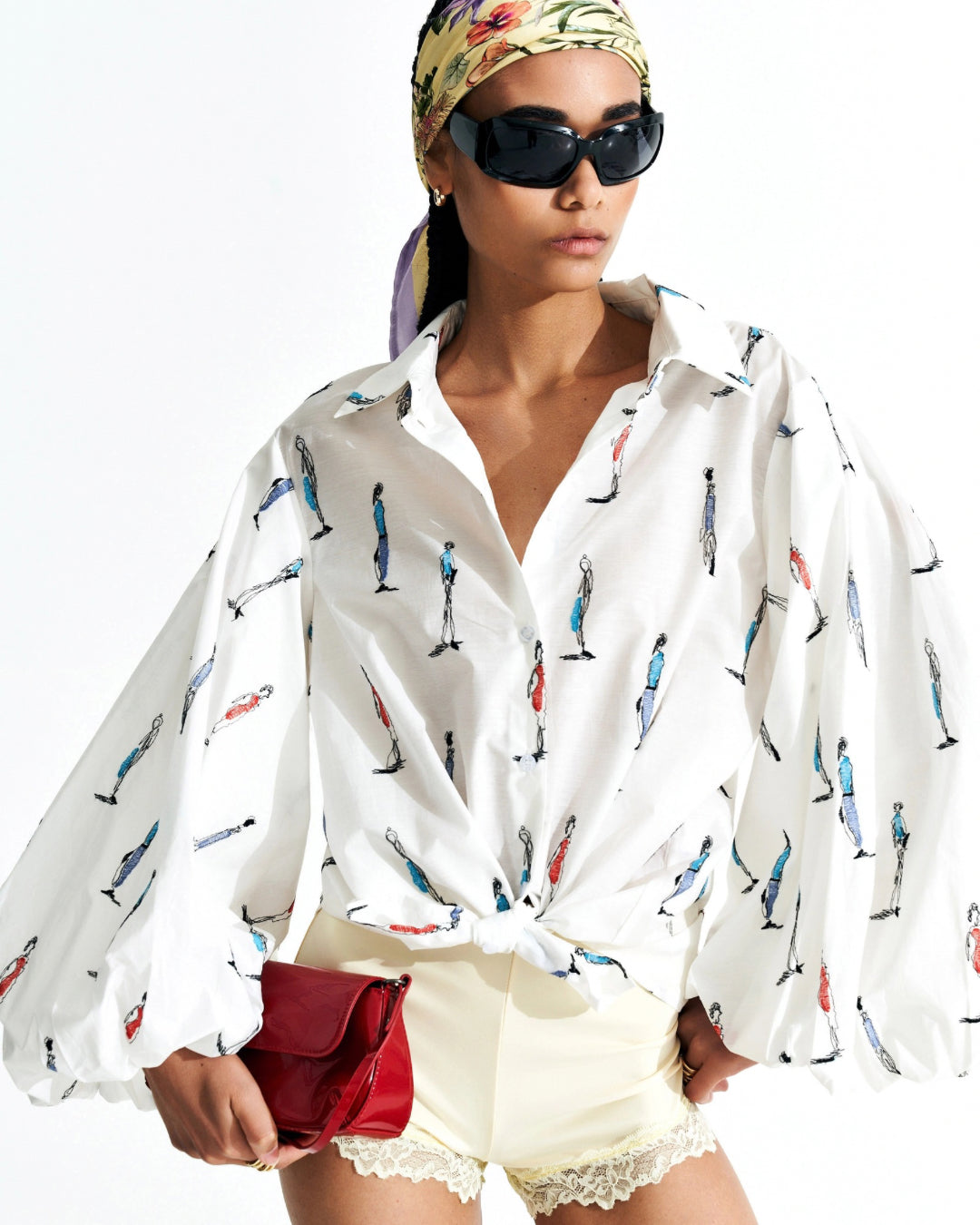 Blouse met ballonmouw