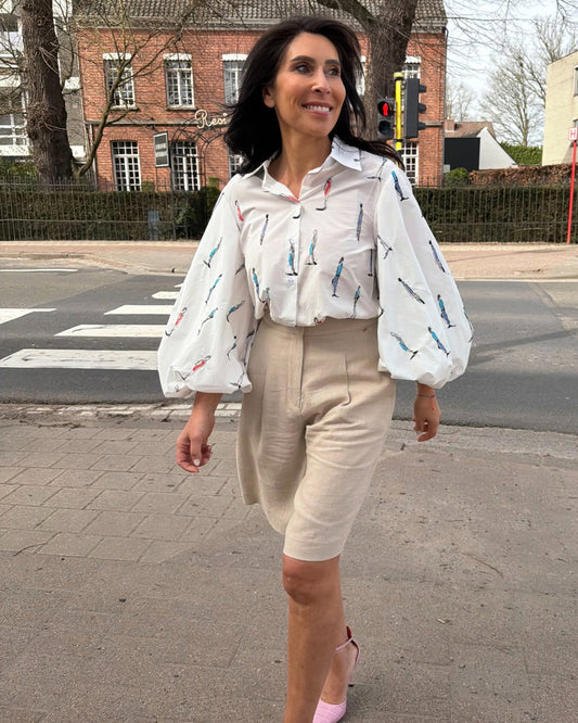 Blouse met ballonmouw