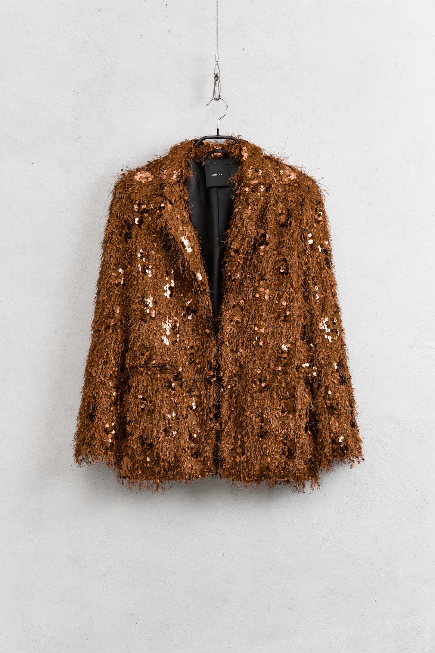 blazer paillet | brons