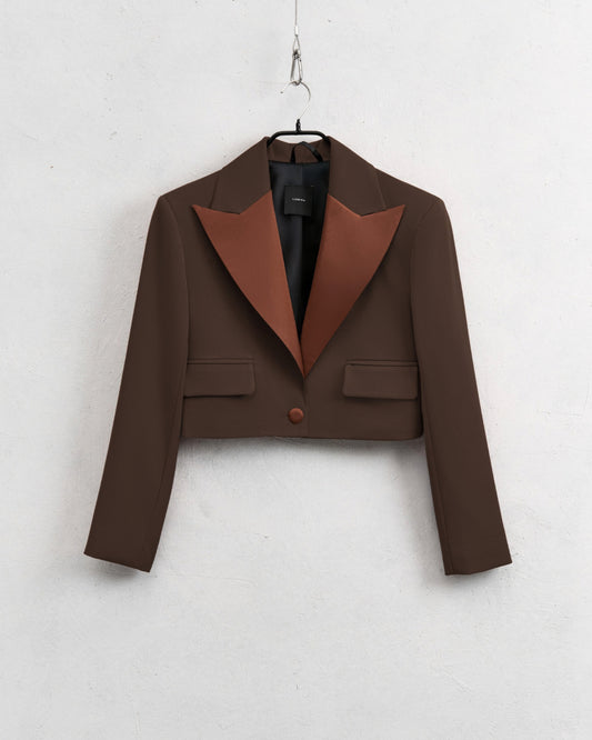 Blazer cropped | choco