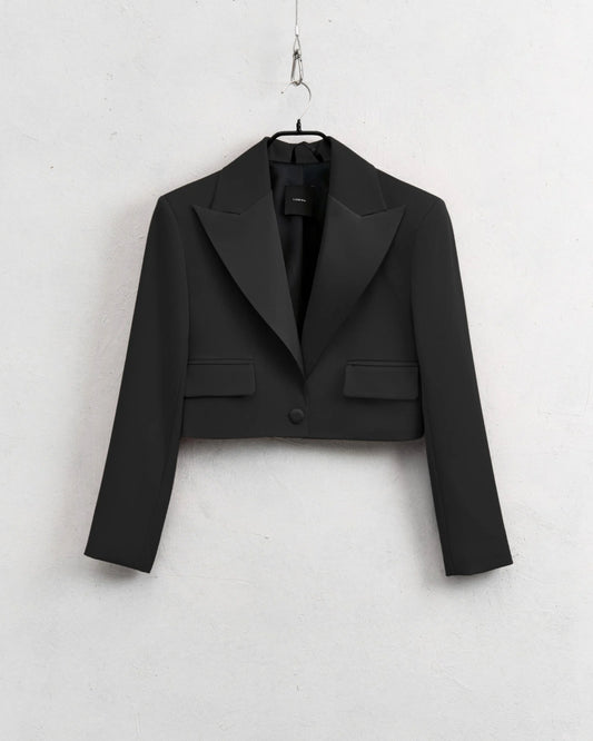 Blazer cropped | zwart