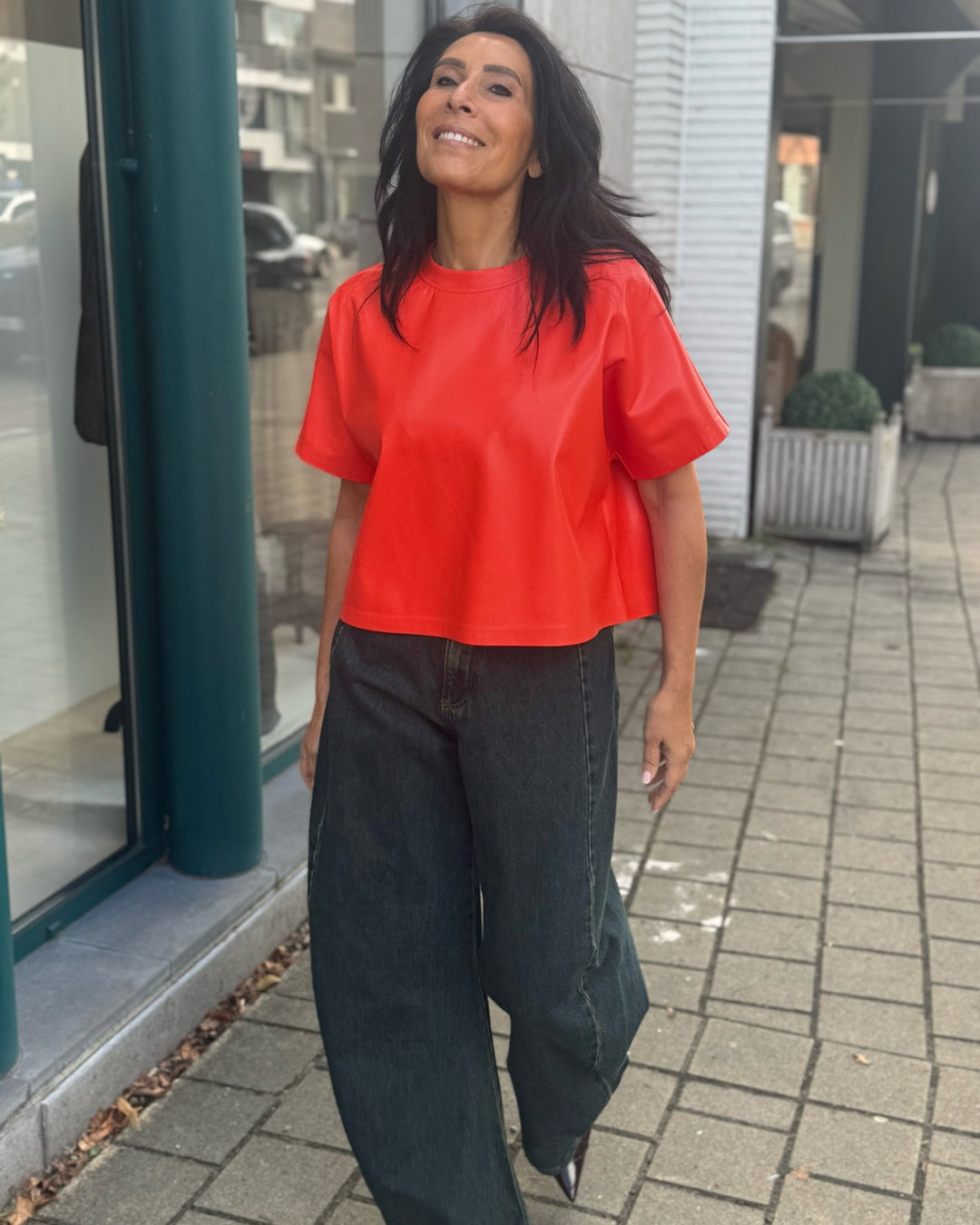 Bazin top | eco leather