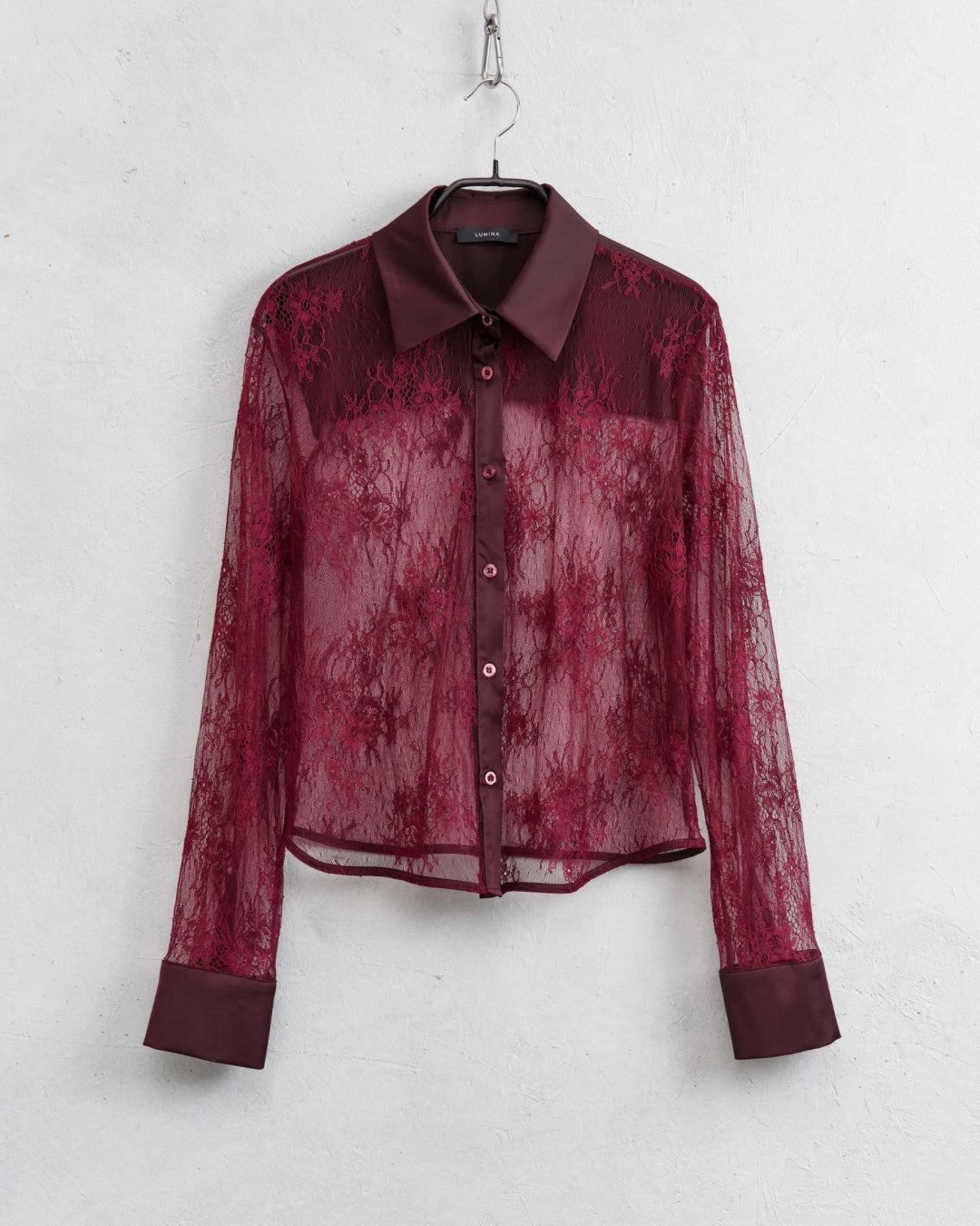 blouse kant - bordeaux