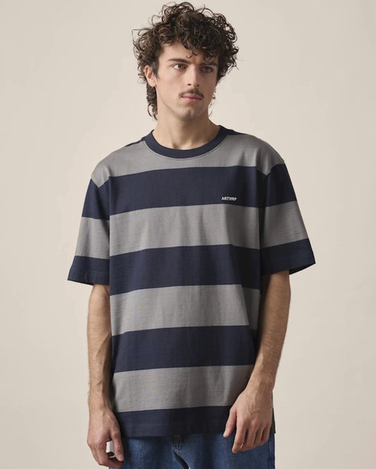 T-shirt ANTWRP strepen - ink blue